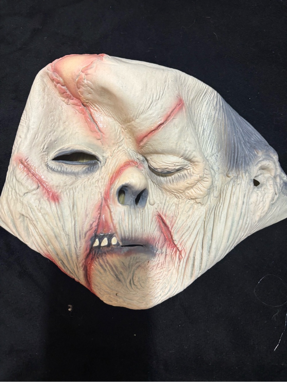 Horror Pale Zombie Face Mask - Unbranded